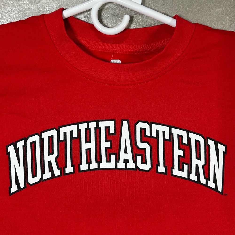 Northeastern University‎ Fanatics Crewneck Sweatshirt Red Mens Size Large New